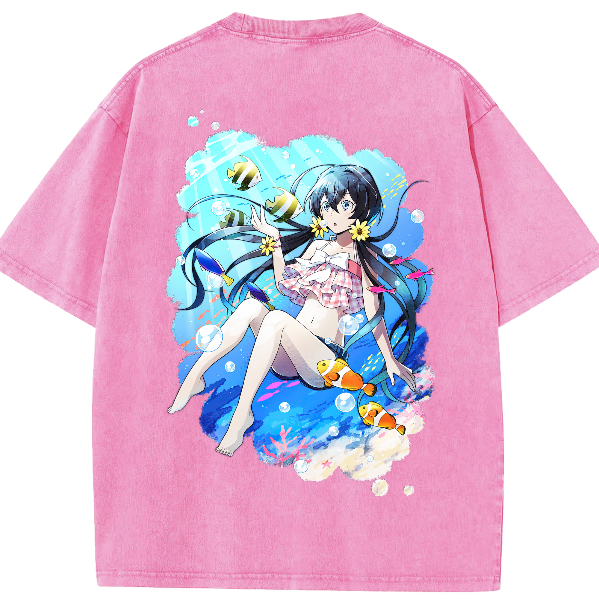 （画像用） 文豪ストレイドッグス Bungo Stray Dogs 綿100% ヴィンテージ風 半袖Tシャツ（背面プリント）
